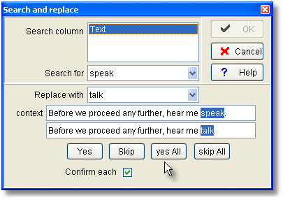 search with replace